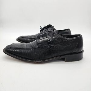 David Eden Shoes Men 11 Amin Junction Genuine Alligator Square Toe Oxford